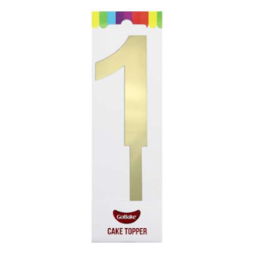 Gold Acrylic Number - 1 - Click Image to Close